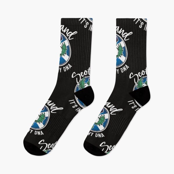 Item preview, Scotland - It's in my DNA. Scottish thistle with a DNA strand on the flag of Scotland design designed and sold by robimerch.