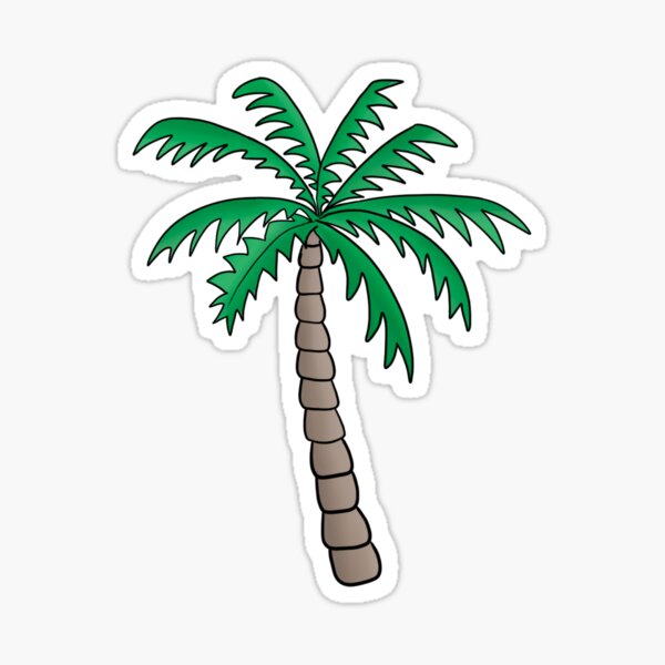 Palm tree Sticker for Sale by LucyWDesign123