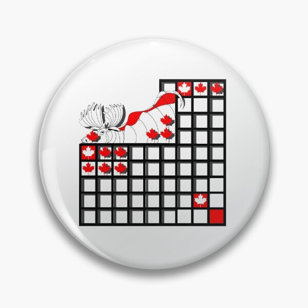 Item preview, Elche, animal, (030 Elche, Canada, grid, black, red, white,) Kind of child, decorative, digital, colorful, designed and sold by Paszkan.