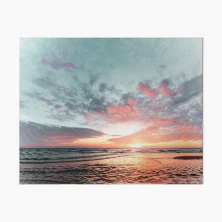 Gorgeous Ocean Sunset Art Board Print