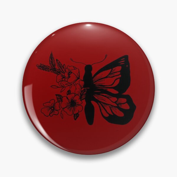 Item preview,  Beautiful Maroon Butterfly x Flowers Drawing designed and sold by victoriousthing.