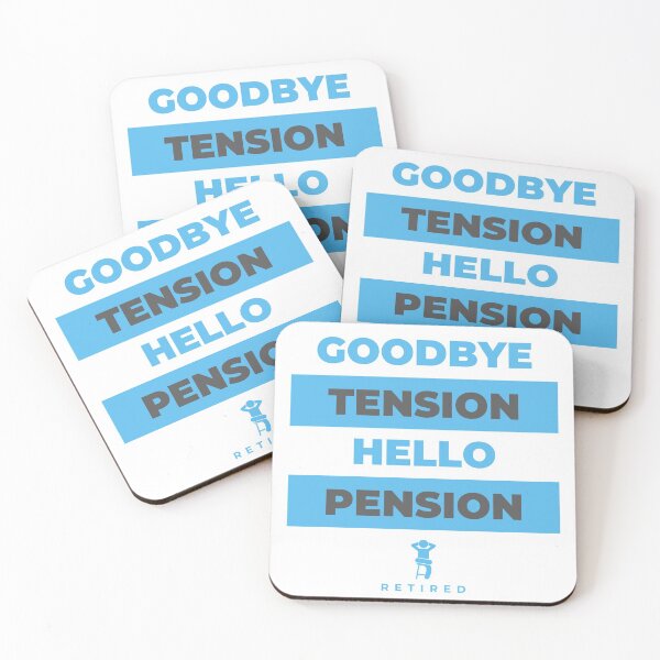 Item preview, Cute Goodbye tension hello pension Retirement Time designed and sold by Hohohaxi.
