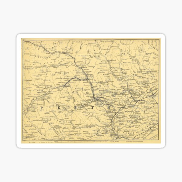 Item preview, Vintage Map of Perthshire 1898 designed and sold by yourscotland.