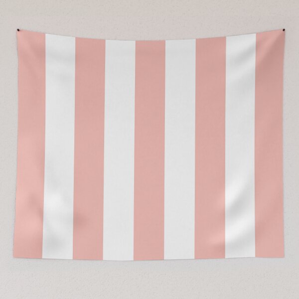 Item preview, MEDIUM BABY PINK and WHITE Vertical STRIPES designed and sold by RachelMacht.