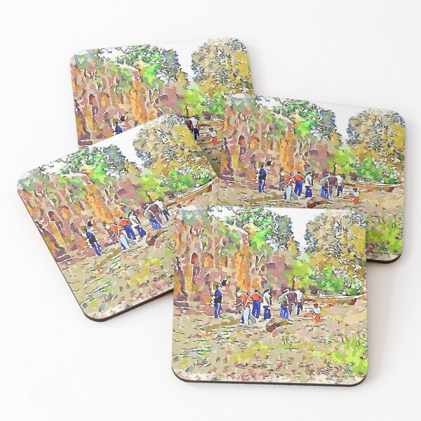 Item preview, People on the roman road with tombs designed and sold by Giuseppe Cocco.
