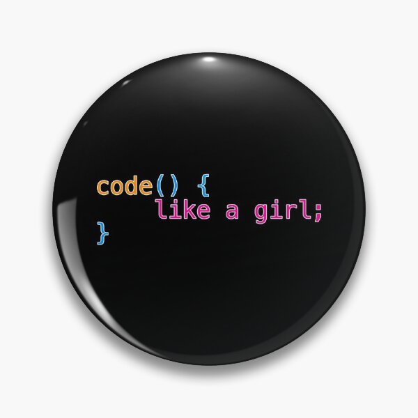 Item preview, Code like a girl real code merch Uniskull designed and sold by Uniskull.