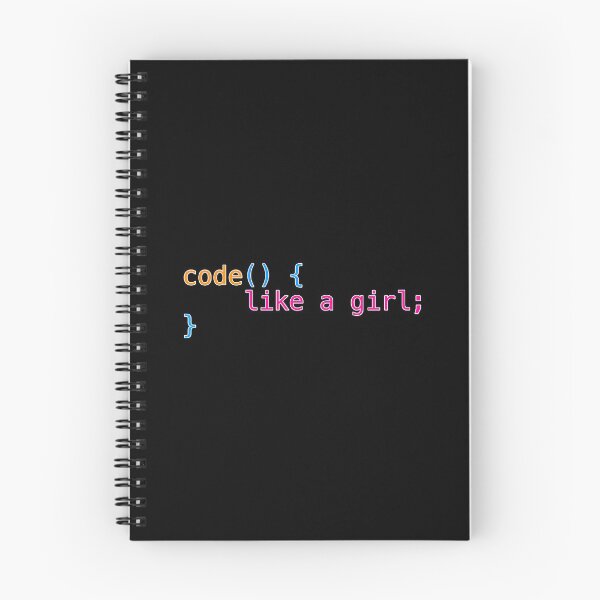 Item preview, Code like a girl real code merch Uniskull designed and sold by Uniskull.