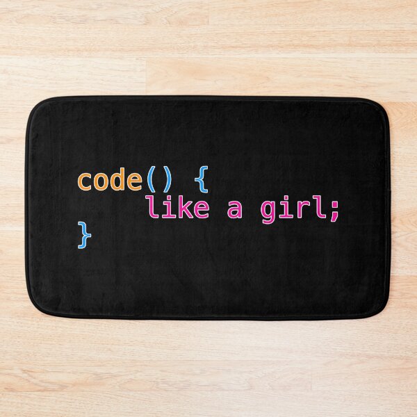 Item preview, Code like a girl real code merch Uniskull designed and sold by Uniskull.