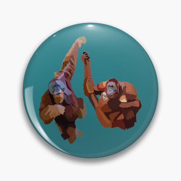 Item preview, O is for Orangutan,Orangutan Illustration – Primate Art for Wildlife and Conservation Lovers designed and sold by PrettylittlepastelUk.