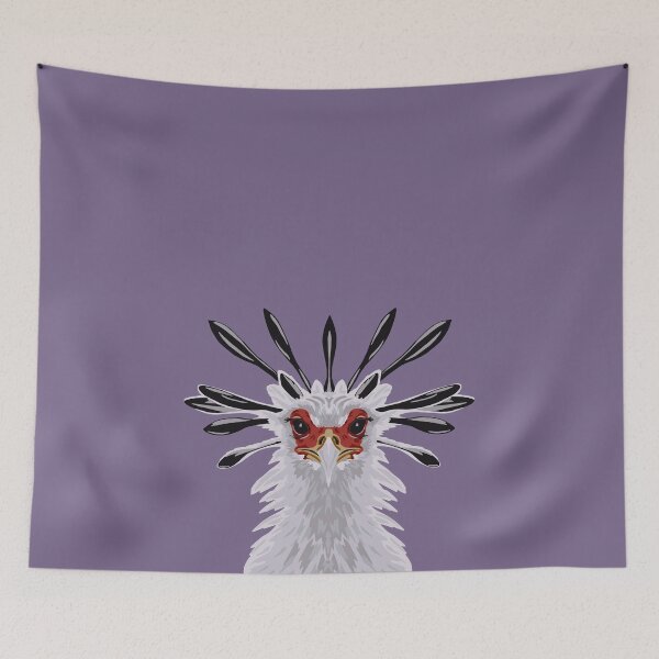 Item preview, Secretary Bird Portrait designed and sold by GeoCreate.