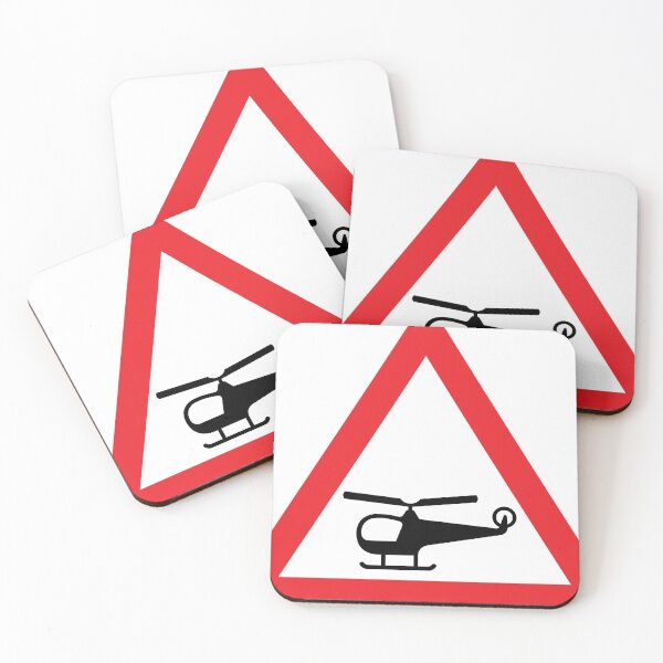 Item preview, UK traffic sign: Low flying helicopters ahead (TSRGDNO 558.1) designed and sold by Spyromike.