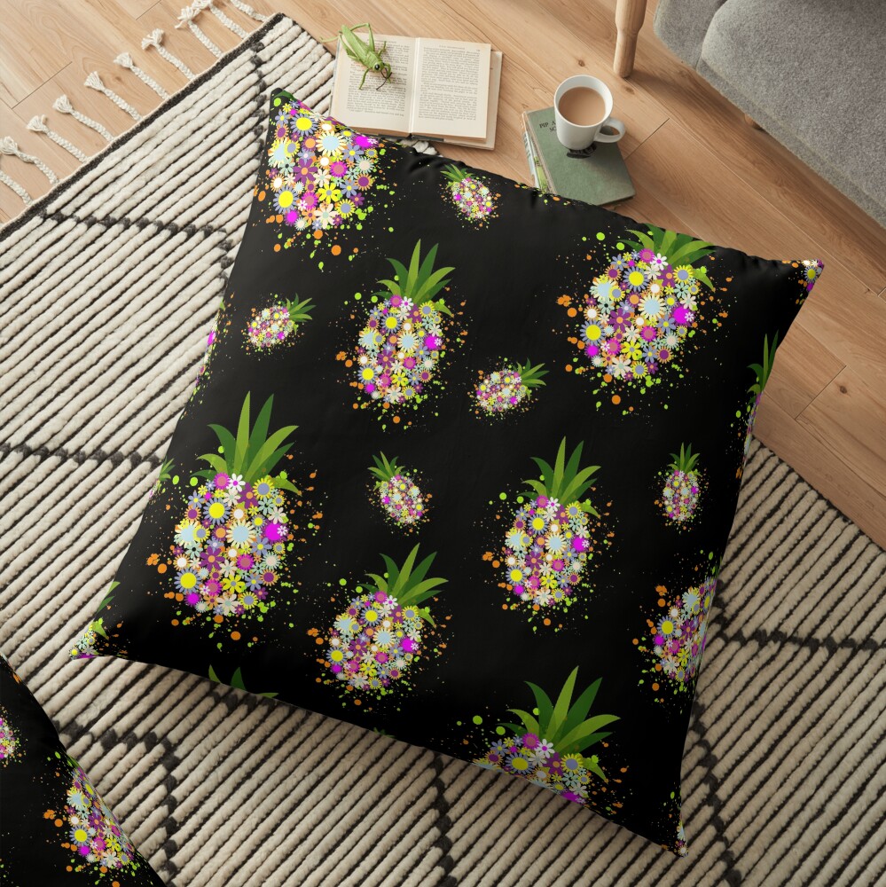 Positive Pineapple Floor Pillow