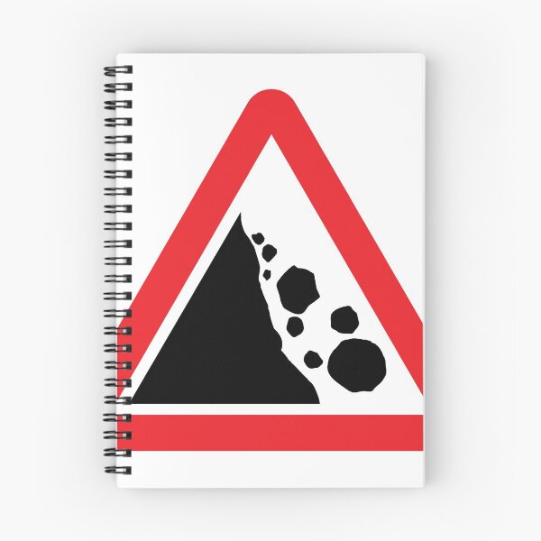 Item preview, UK traffic sign: Risk of falling rocks ahead (TSRGDNO 559) designed and sold by Spyromike.