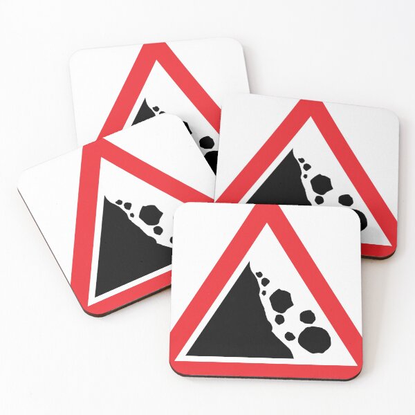 Item preview, UK traffic sign: Risk of falling rocks ahead (TSRGDNO 559) designed and sold by Spyromike.