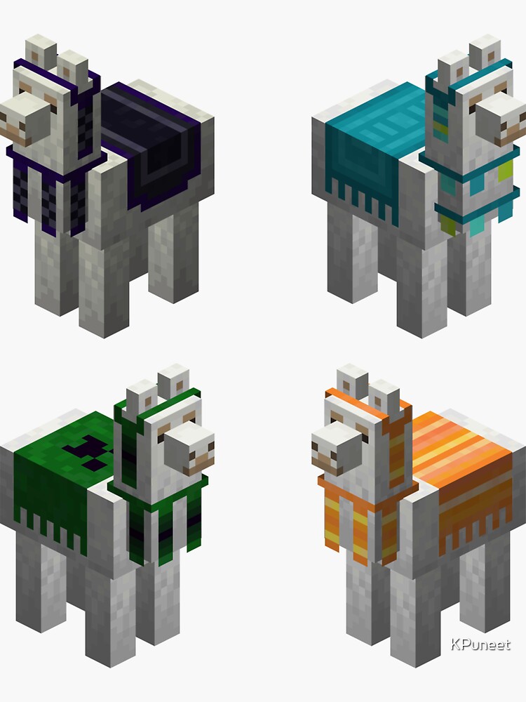 "Minecraft llama pack 4" Sticker for Sale by KPuneet Redbubble
