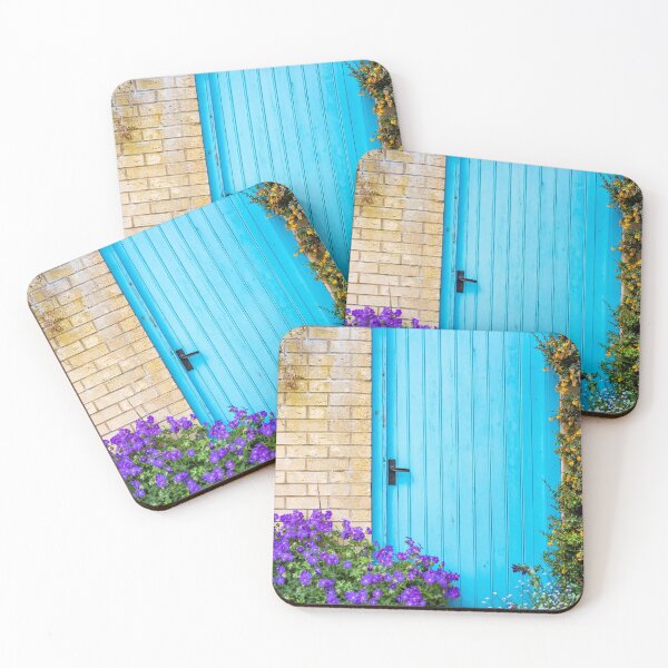 Item preview, Blue door and flowers designed and sold by yackers1.