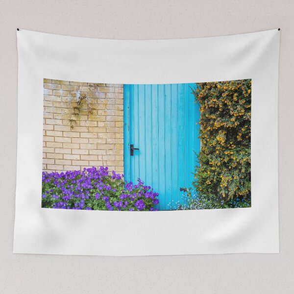 Item preview, Blue door and flowers designed and sold by yackers1.