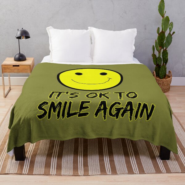 Item preview, It's OK To Smile Again, Smiley Face Symbol designed and sold by ronnieyoung.