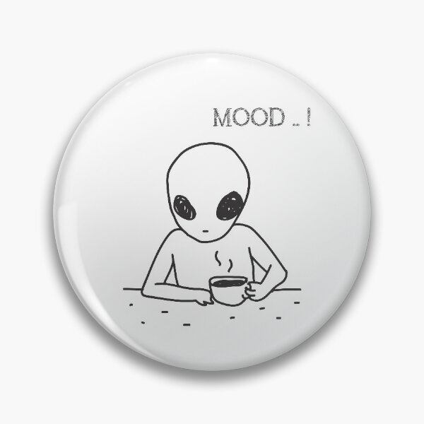 Item preview, tired alien coffee mood designed and sold by ayaato.