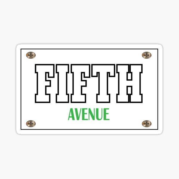 Saks fifth avenue Sticker for Sale by YAZEEDBASH