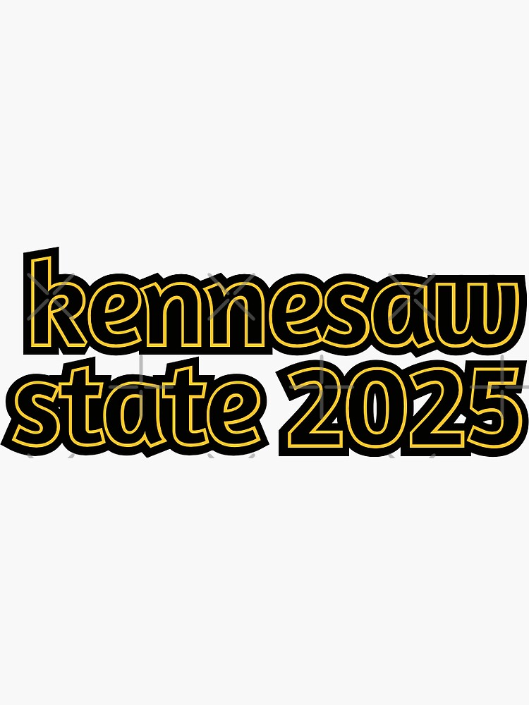 "Kennesaw State 2025" Sticker for Sale by gabby219 Redbubble