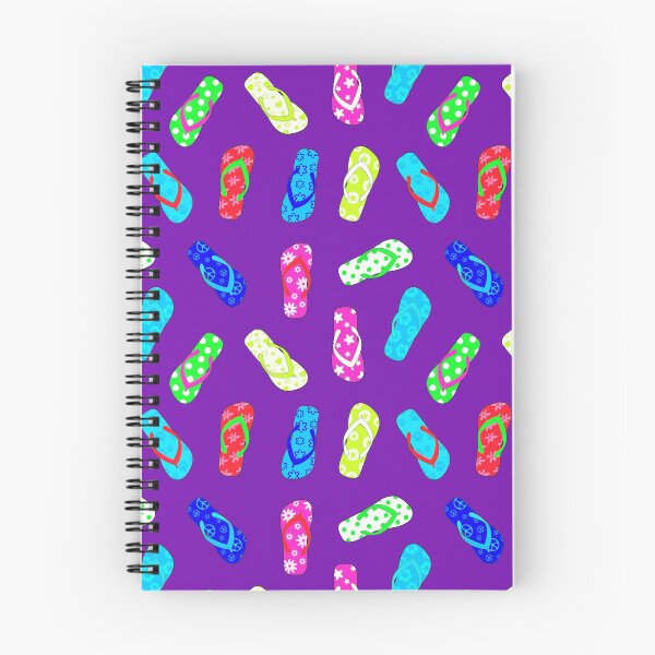 Item preview, Colorful Flip Flops Purple Pattern designed and sold by Julie Erin Designs.