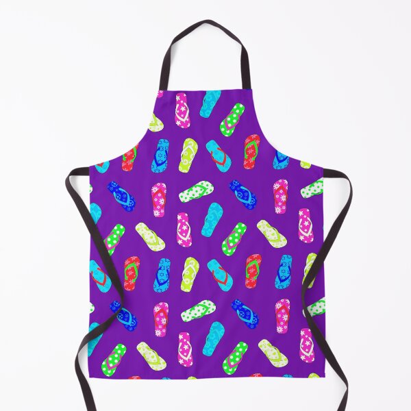 Item preview, Colorful Flip Flops Purple Pattern designed and sold by Julie Erin Designs.
