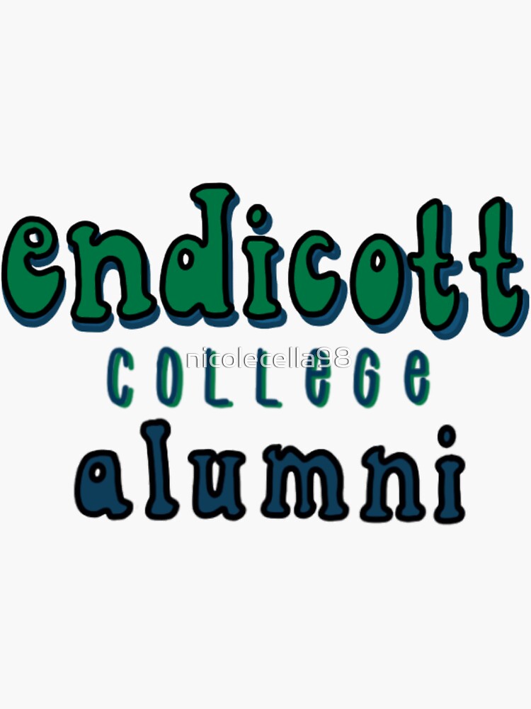 "Endicott college alumni" Sticker for Sale by nicolecella98 Redbubble