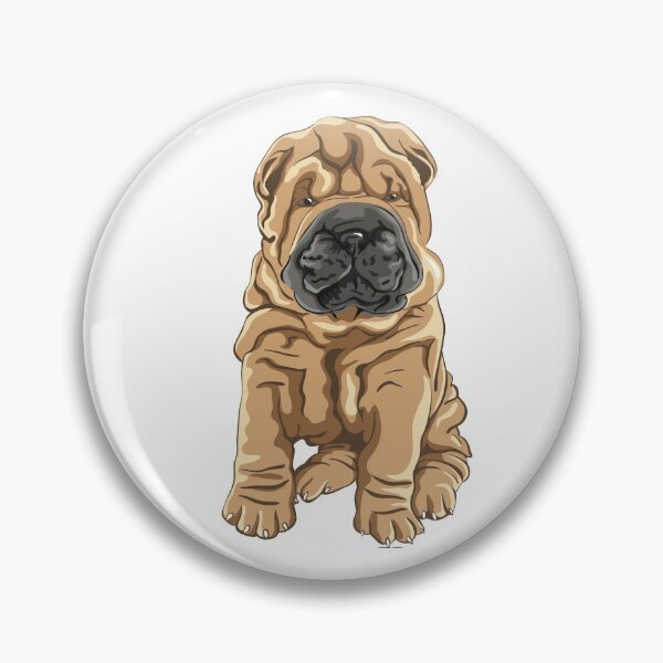 Item preview, Funny t-shirt with Shar pei pattern designed and sold by Dimension-Style.