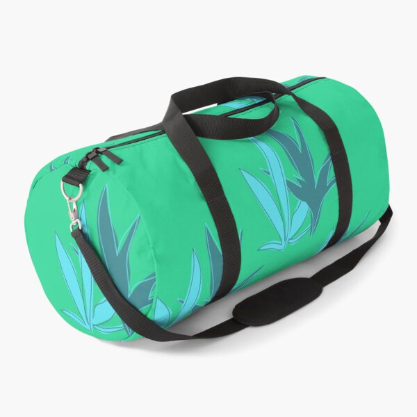 Item preview, Long Dual Sketchy Blue Leaves on Green Background designed and sold by ShaunSandhu.