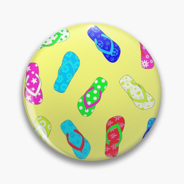 Item preview, Colorful Flip Flops Yellow designed and sold by Julie Erin Designs.