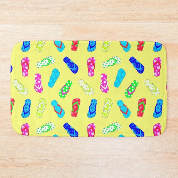 Item preview, Colorful Flip Flops Yellow designed and sold by Julie Erin Designs.