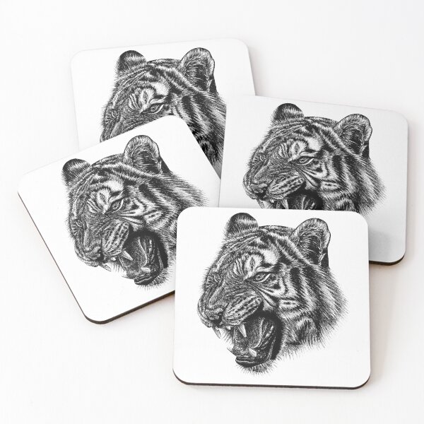 Item preview, Amur tiger face designed and sold by LorenDowding.