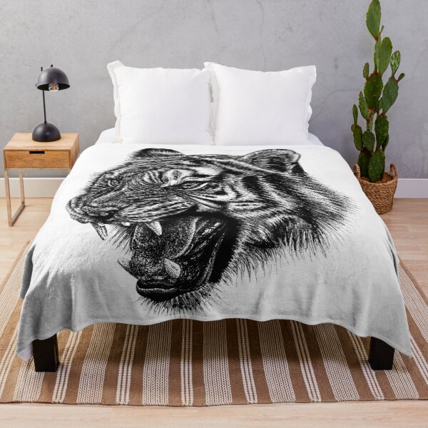 Item preview, Amur tiger face designed and sold by LorenDowding.