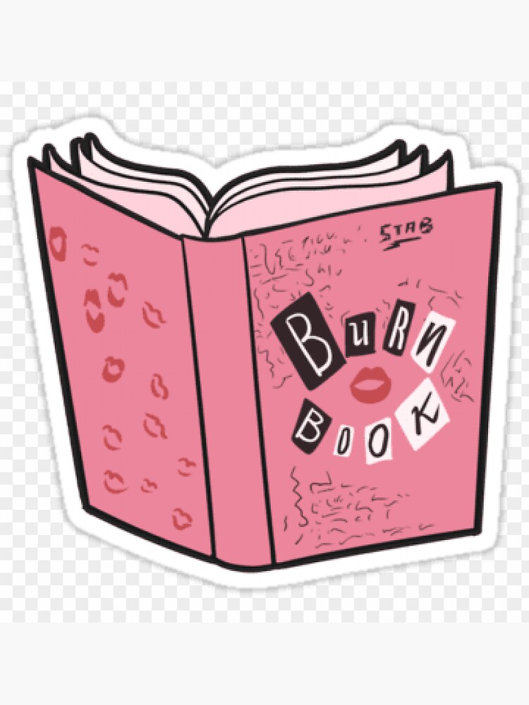 "burn Book Sticker" Sticker For Sale By Stickersmania1 | Redbubble