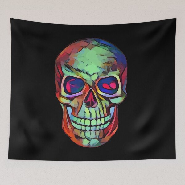 Item preview, Colorful Patches Punk Skull- Mad Skull designed and sold by Avani01.