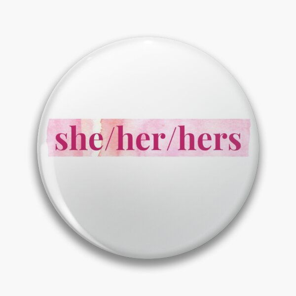 Item preview, she/her/hers pronouns banner designed and sold by nochillaly.