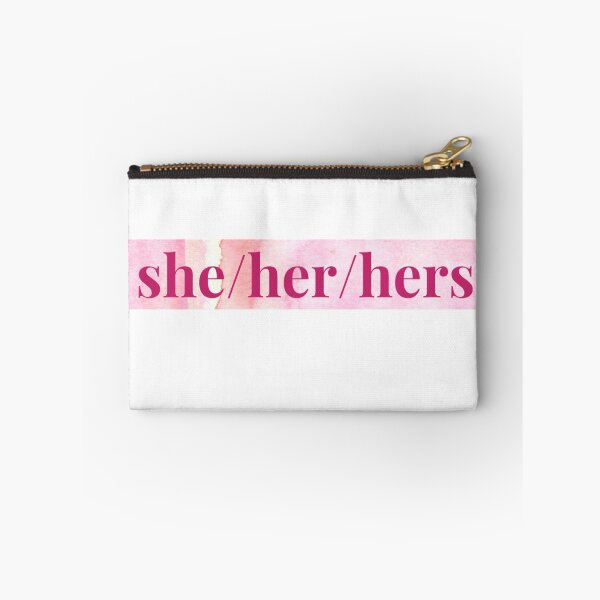 Item preview, she/her/hers pronouns banner designed and sold by nochillaly.