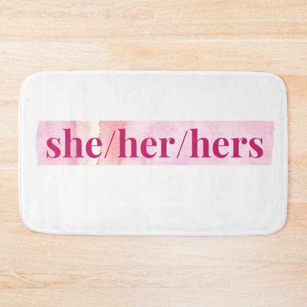 Item preview, she/her/hers pronouns banner designed and sold by nochillaly.