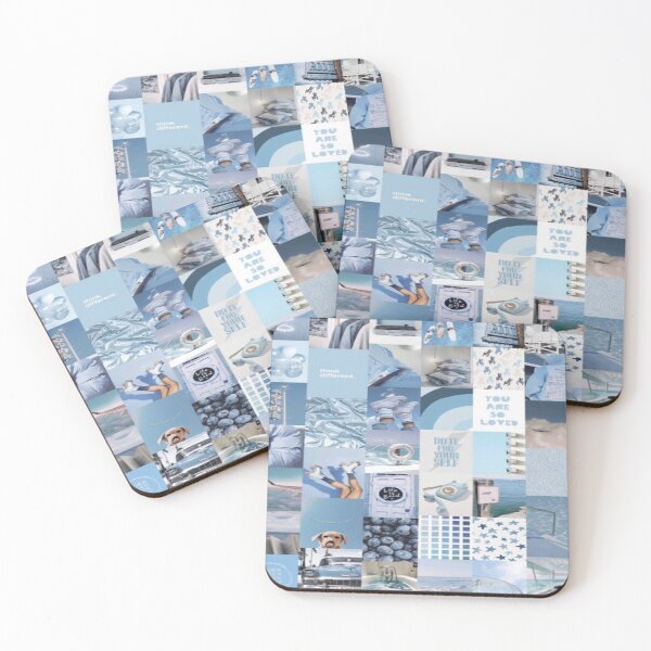 Item preview, blue collage designed and sold by aloha-designs.