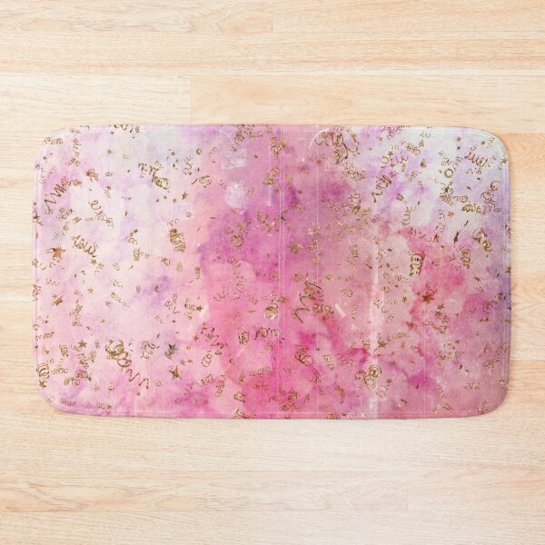 Item preview, Pink Watercolor With Gold Confetti  designed and sold by Designs By YL.
