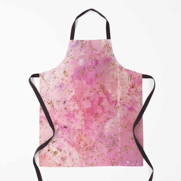 Item preview, Pink Watercolor With Gold Confetti designed and sold by Designs By YL.