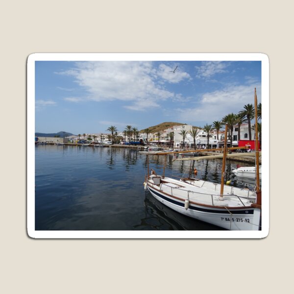 Fishing boat at Fornells, Minorca, Spain Magnet