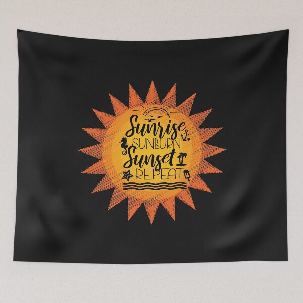 Item preview, Sunrise Sunburn Sunset Repeat designed and sold by Built After 5.
