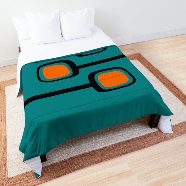 Artikel-Vorschau von Retro Zweige Schwarz und Orange auf Teal Mid Century Modern Print, designt und verkauft von RetroTrend.