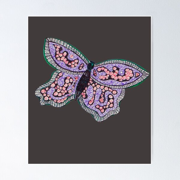 Item preview, Dibujo de espiral de mariposa, designed and sold by Rebecca Abraxas.