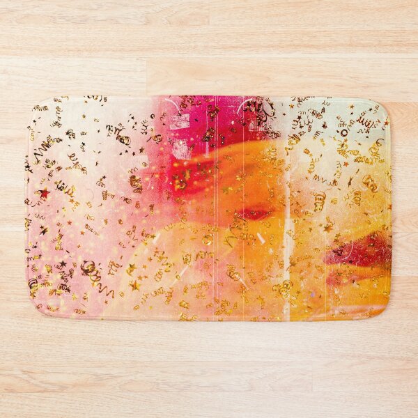 Item preview, Orange Watercolor With Gold Confetti  designed and sold by Designs By YL.