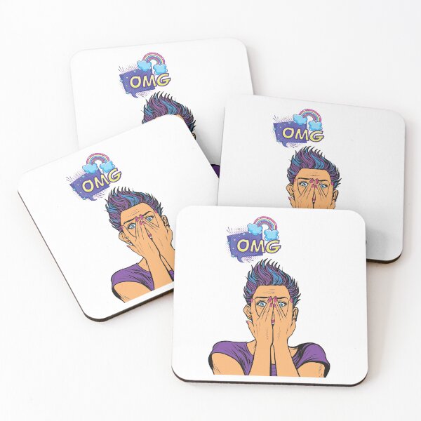 Item preview, OMG purple hair woman designed and sold by speakupandshine.