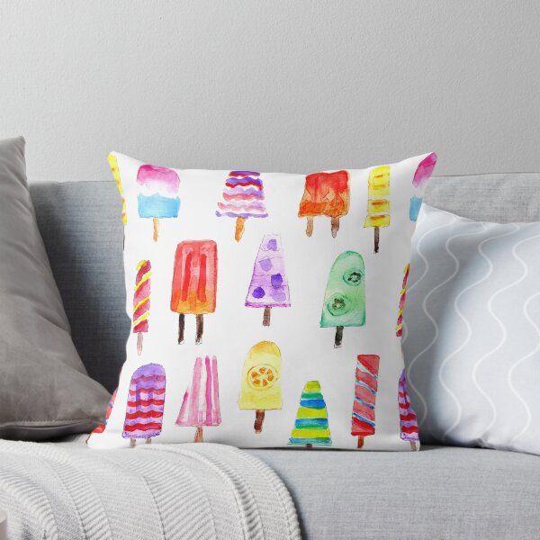 Item preview, Misty Colorful Watercolor Hand Drawn Popsicles designed and sold by MaryKunzGoldman.
