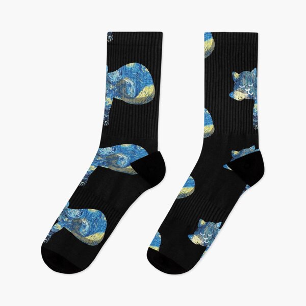 Item preview, Starry Night Cute Cat | Gift Ideas | Fine Art | Van Gogh designed and sold by Fluffy-Vectors.
